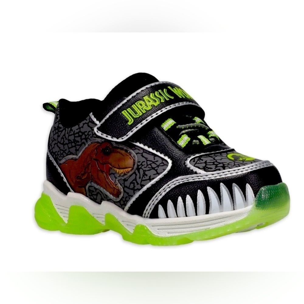 Jurassic World Toddler Boys Athletic Light-up Sneaker NEW WITH TAGS SIZE…